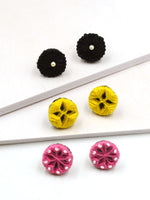 Arya Embroidered Stud Earrings