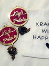 Customised Earrings (with Jhumki), completely customisable and personalised statement hand embroidered earrings from our latest wedding collection of statement and handmade earrings and jhumkas for women.