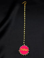 Dulhan Pearl Embroidered Maang Tikka