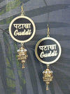 Customised Earrings (with Jhumki), completely customisable and personalised statement hand embroidered earrings from our latest wedding collection of statement and handmade earrings and jhumkas for women.