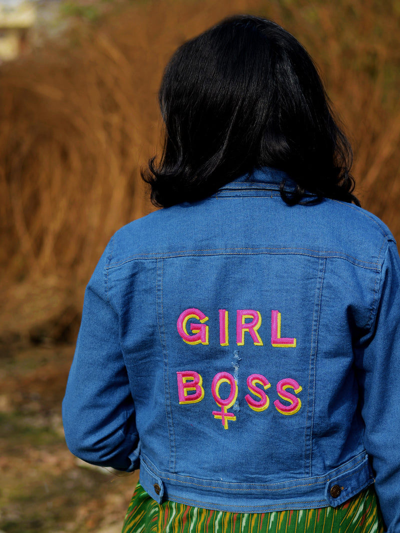 Girl Boss Sasswati Denim Jacket (Full Sleeves)