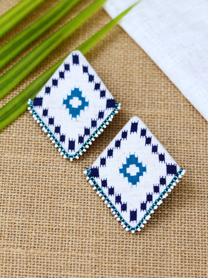 Ruhi Bead Earrings, a handcrafted earring with handmade beads from our designer collection of earrings for women online.