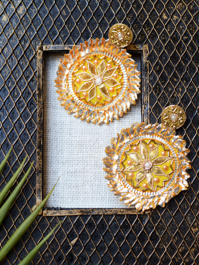 Amrapali Gota Patti Earrings, a gorgeous, unique gota patti earrings from our designer collection of gota earrings for women.