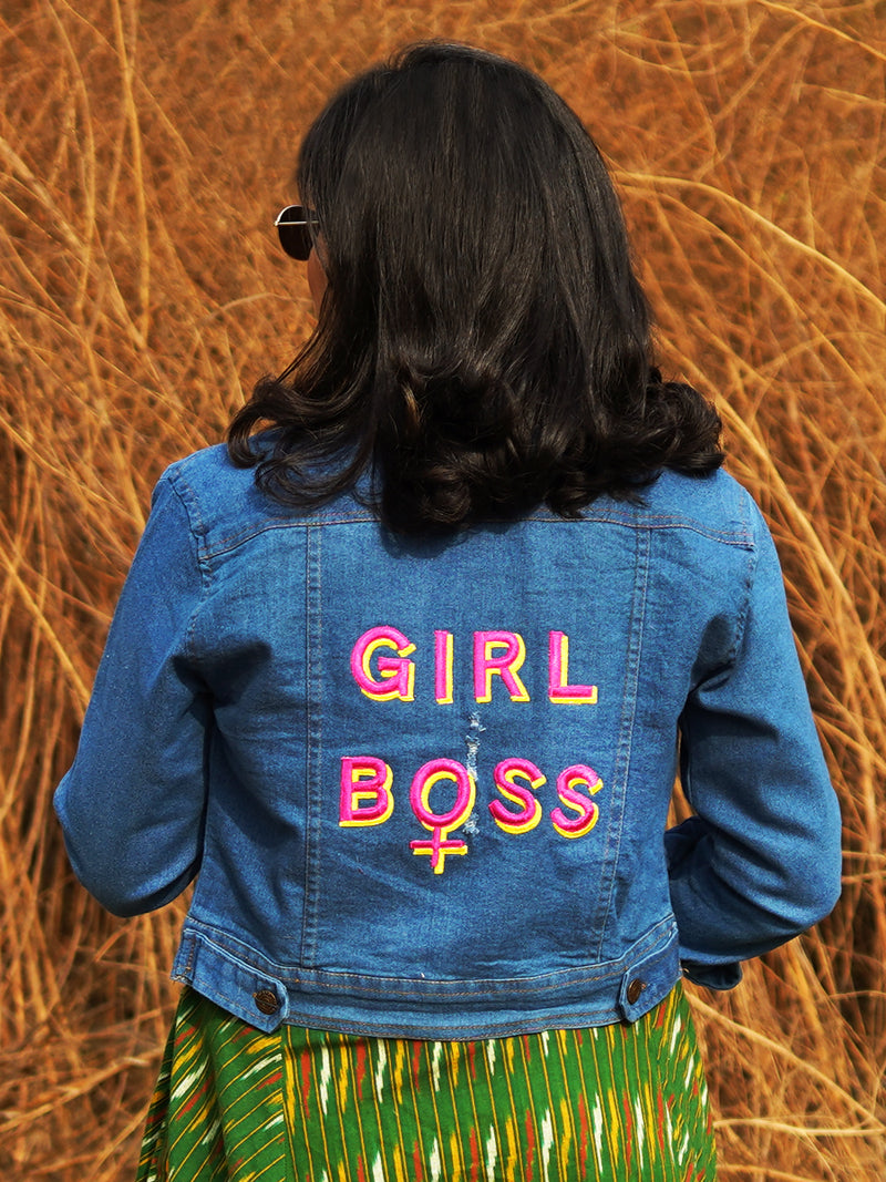Girl Boss Sasswati Denim Jacket (Full Sleeves)
