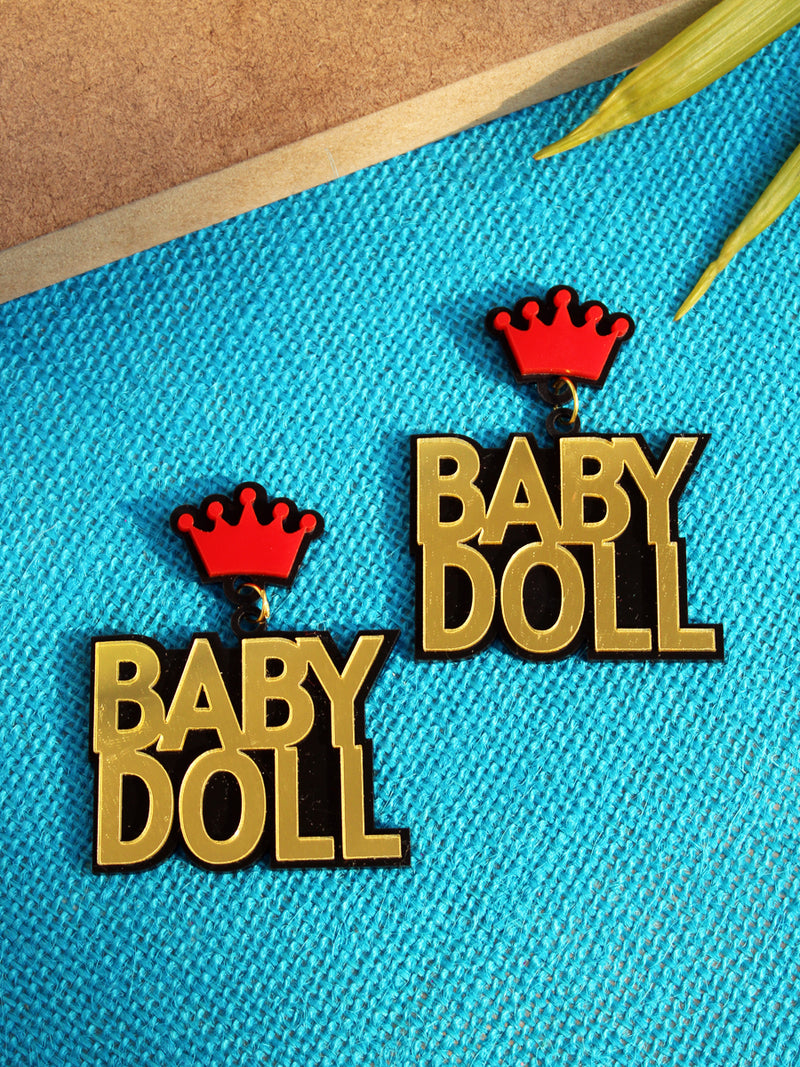 Customised Earrings (Drama Queen Style), completely customisable and personalized statement hand embroidered earrings from our latest wedding collection of statement and handmade earrings for women online.