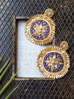 Amrapali Gota Patti Earrings, a gorgeous, unique gota patti earrings from our designer collection of gota earrings for women online.