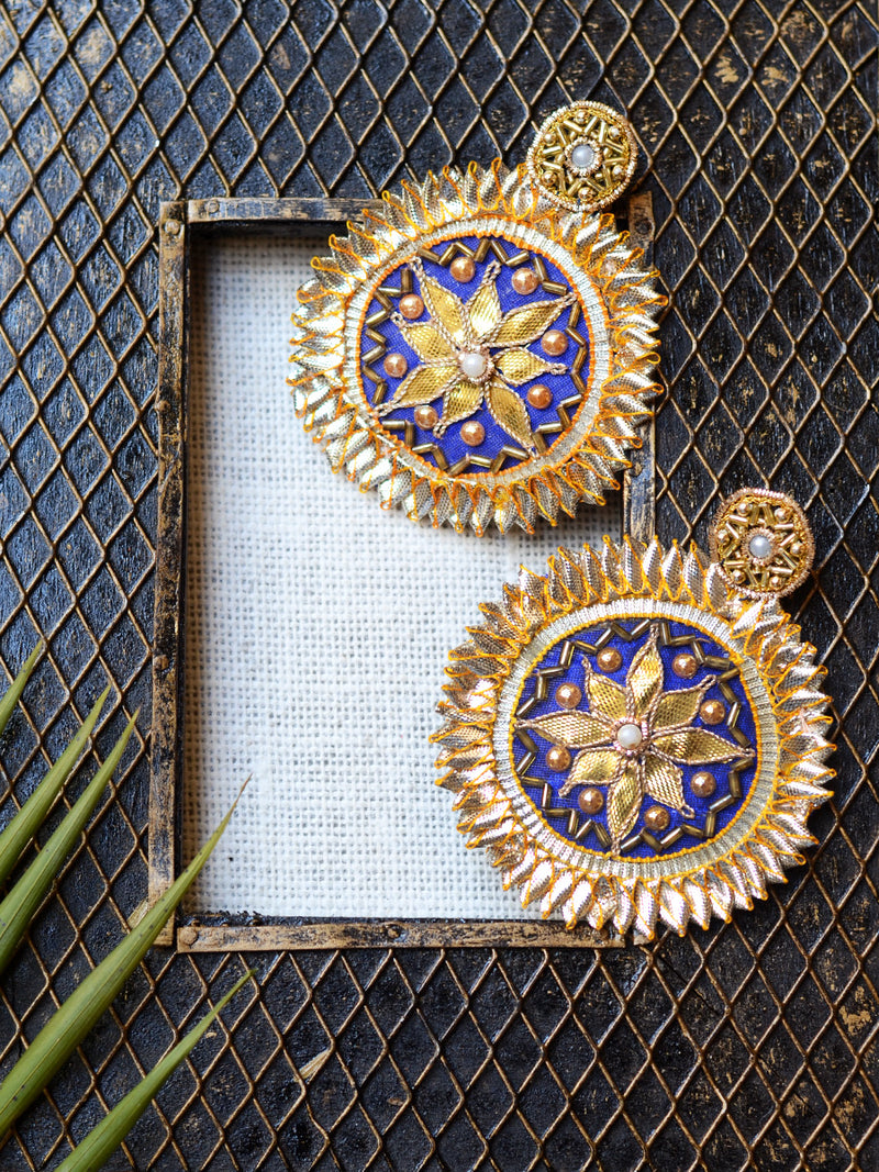 Amrapali Gota Patti Earrings, a gorgeous, unique gota patti earrings from our designer collection of gota earrings for women online.