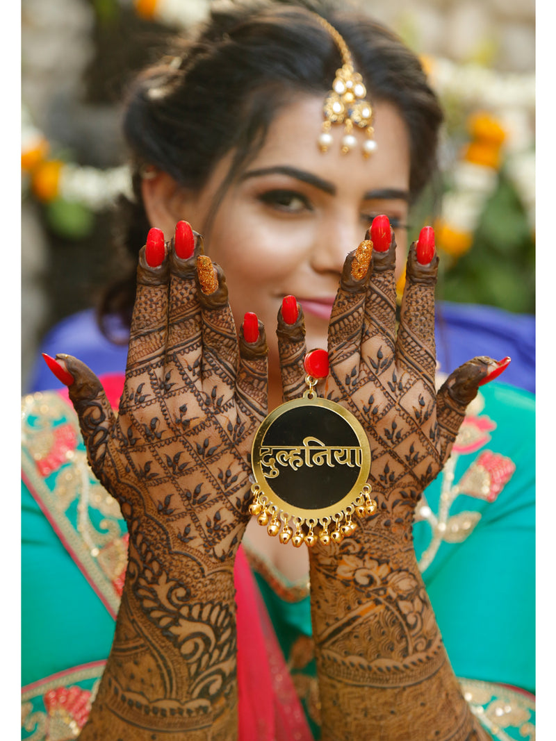 Dulhania Earrings, a quirky, unique, statement party-wear earrings from our wedding collection of earrings for women.