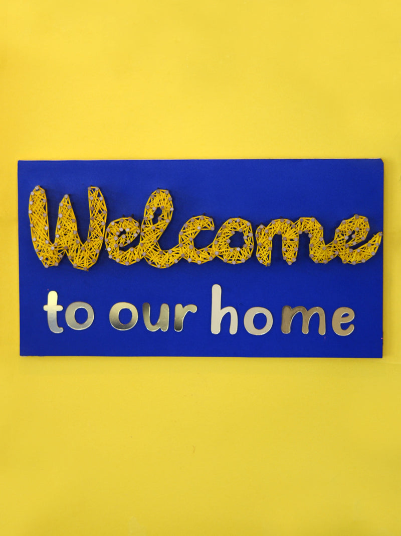 Welcome To Our Home Thread Art Wall Decor