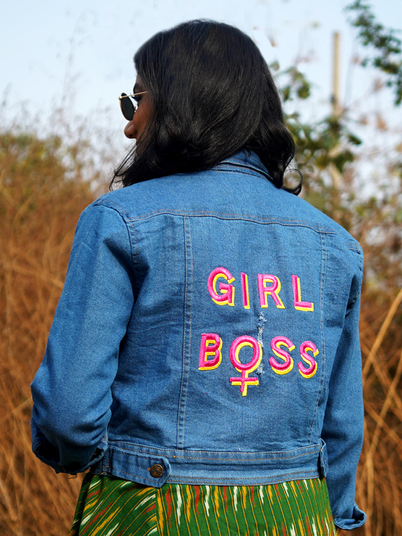 Girl Boss Sasswati Denim Jacket (Full Sleeves)