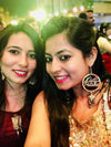 Kudi Pataka Earrings, a quirky, unique, statement party-wear earrings from our designer collection of wedding themed earrings for women online.