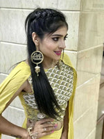 Kudi Pataka Earrings, a quirky, unique, statement party-wear earrings from our designer collection of wedding themed earrings for women online.