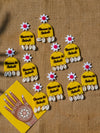 Floral Shell Banno ki Saheli Earrings