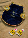 BANNO KI SAHELI Combo (Banno ki Saheli Shell Earrings + Potli)