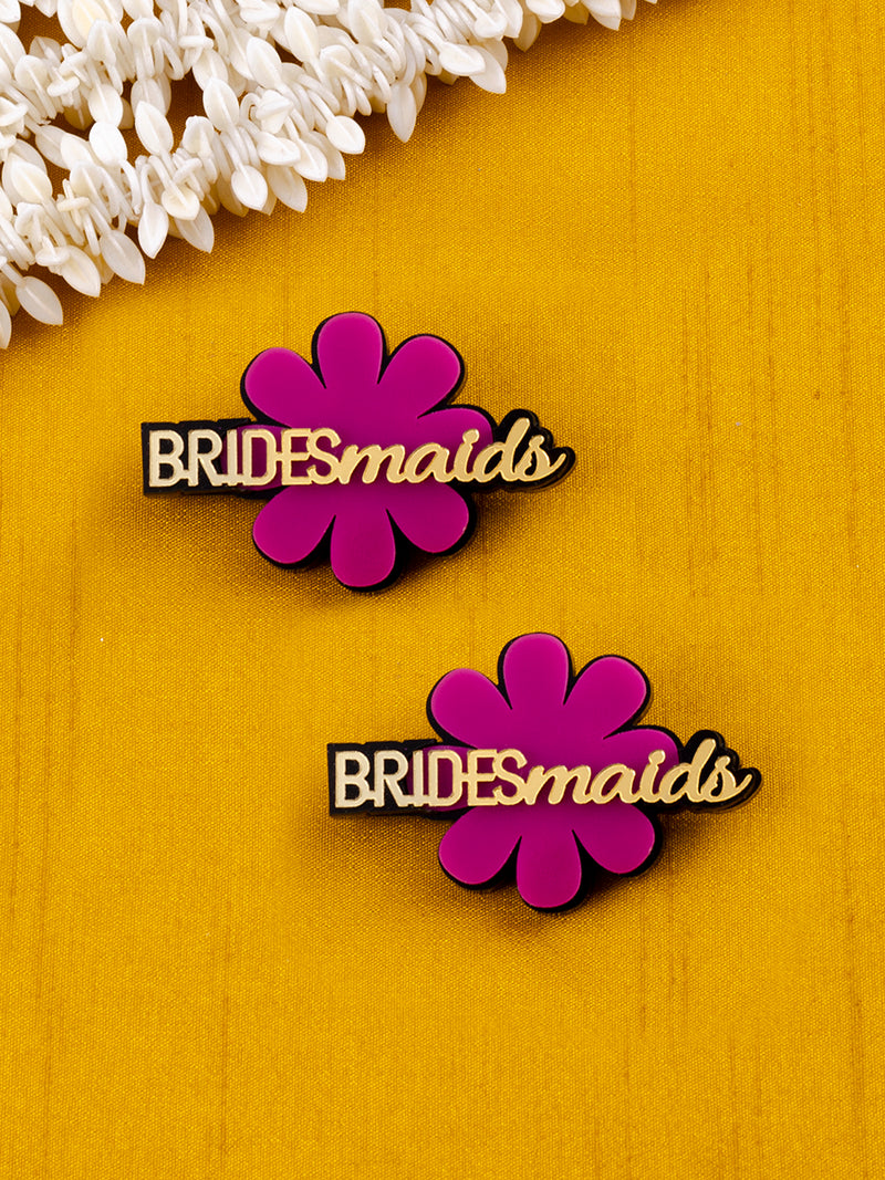 Bridesmaids Brooch Set of 2