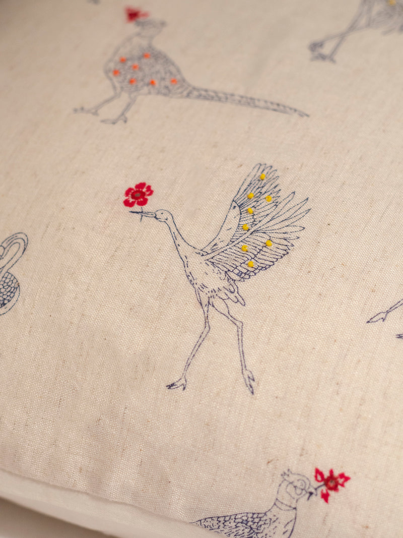 Aurora Embroidered Cushion Cover