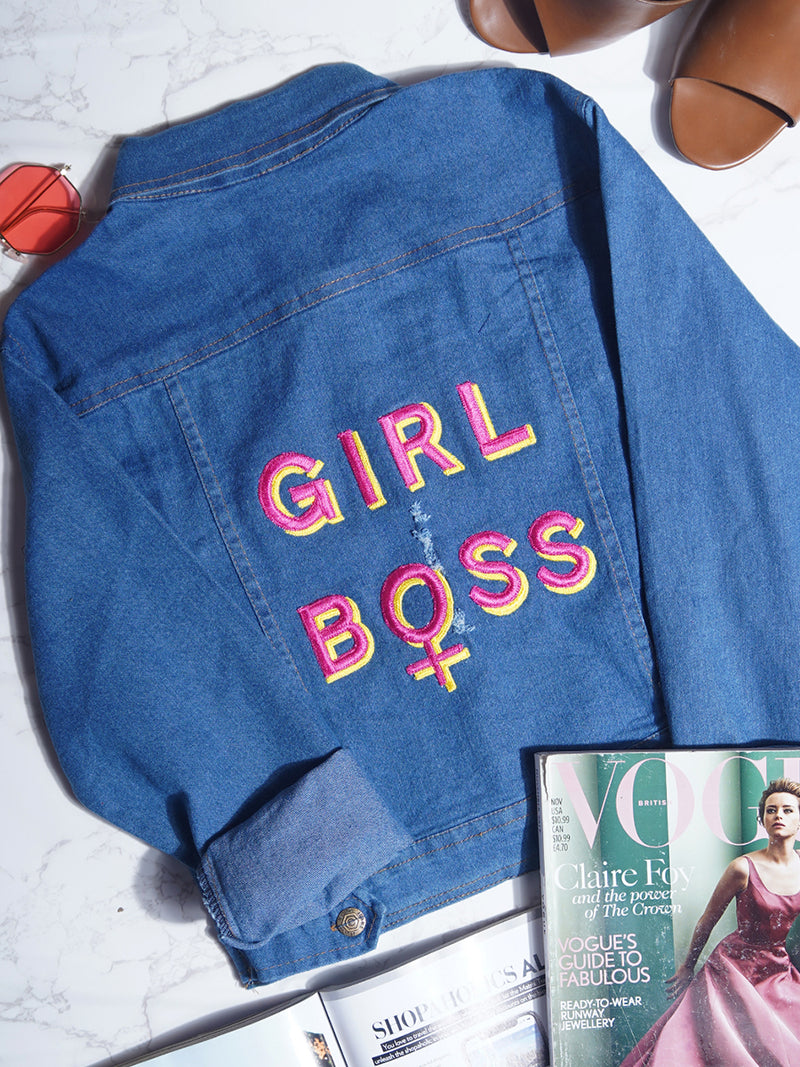 Girl Boss Sasswati Denim Jacket (Full Sleeves)