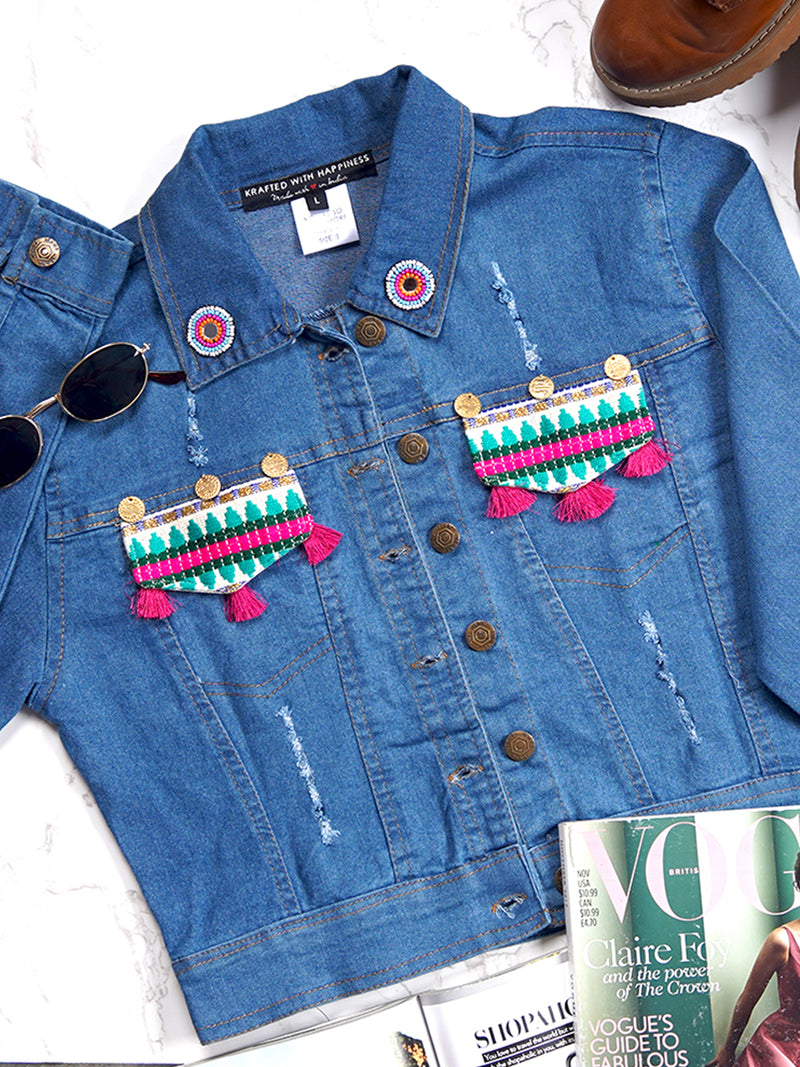 Girl Boss Sasswati Denim Jacket (Full Sleeves)