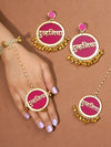 Dulhania Earrings + Maang Tikka + Hathphool Set