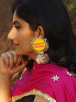 Dulhan ki Behen/Mummy/Bhabhi Face Mask + Matching Gota Patti Jhumka Set