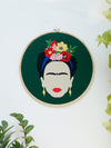 Frida Kahlo Embroidered Hoop Wall Art