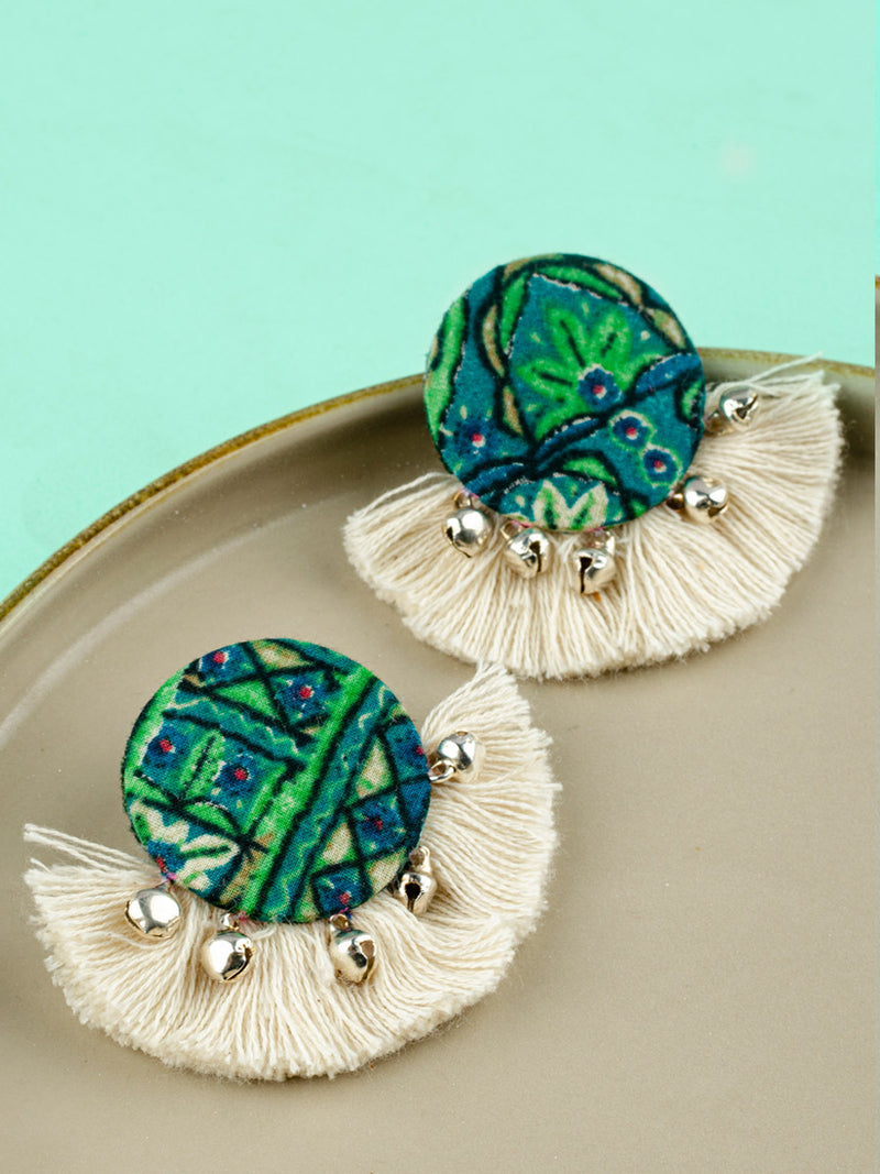 Indigo Tassel Earrings