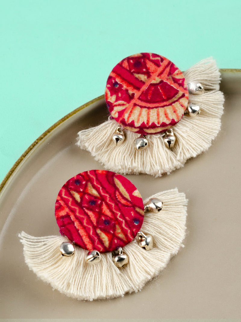 Indigo Tassel Earrings