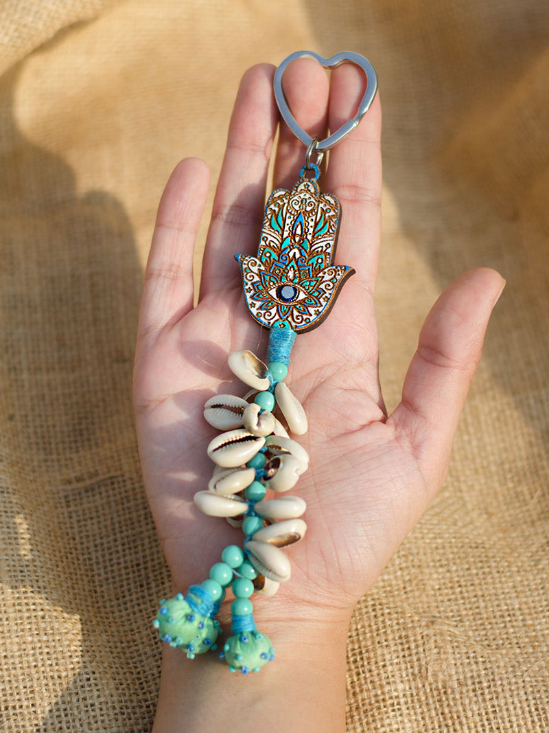 Bohemian Hamsa Keychain Bagcharm