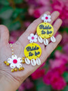 Shell Floral Bride to Be Earrings