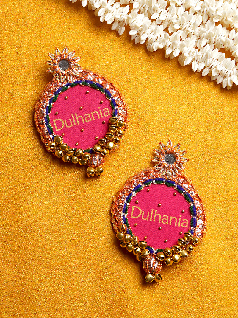 Dulhania Gota Patti Embroidered Earrings