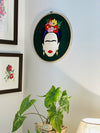 Frida Kahlo Embroidered Hoop Wall Art