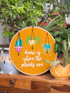 Plant Home Embroidered Hoop Wall Art