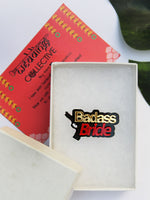 Badass Bride Brooch, a handmade statement brooch from our wide range of latest quirky wedding collection for women.
