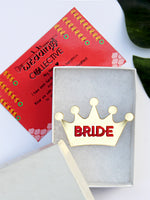 Bride Brooch, a quirky, handmade statement brooch from our wide range of wedding collection for women.